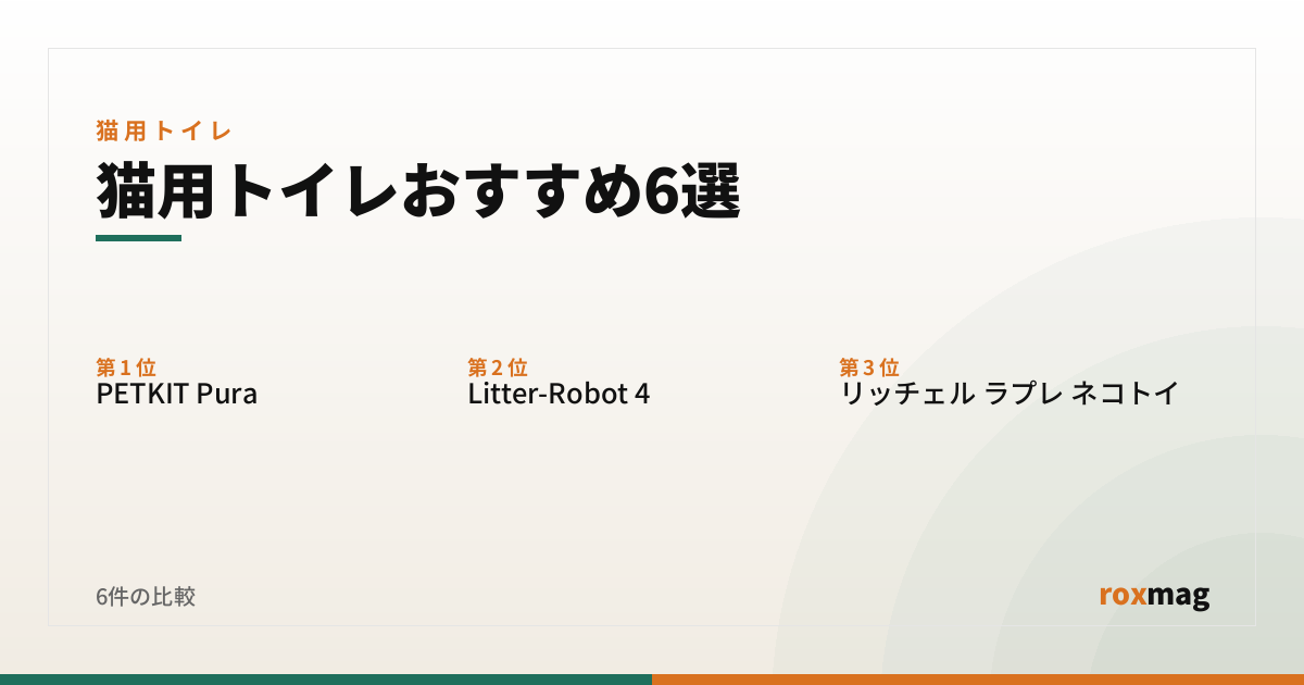 猫用トイレおすすめ6選