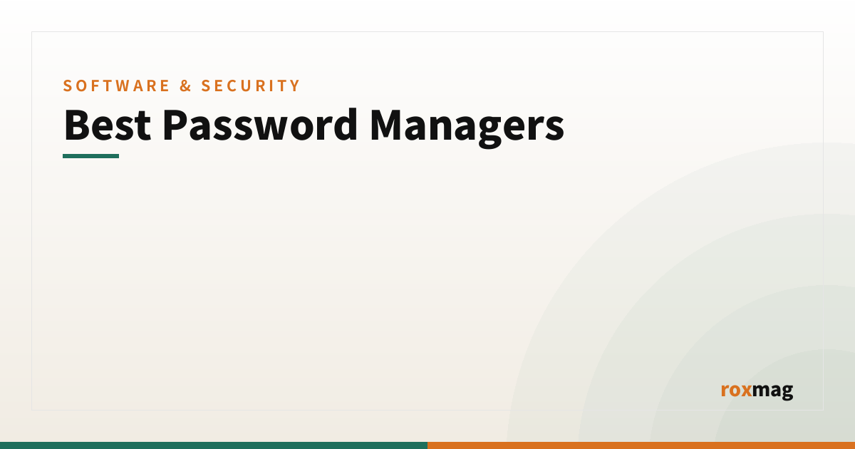 Best Password Managers